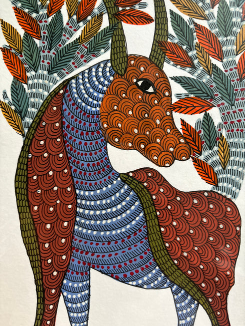 Vanrakshak Viraasat Gond Painting (A4 Size)