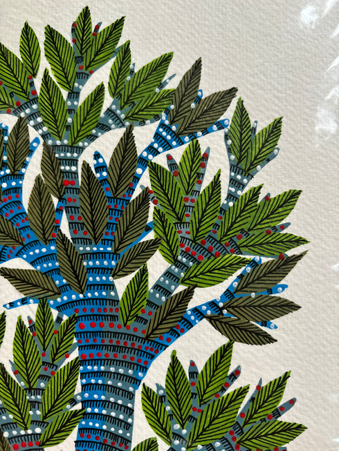 Tree of Life Gond Painting (A4 Size)