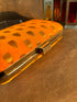 Orange Banarasi Party Purse with Sling