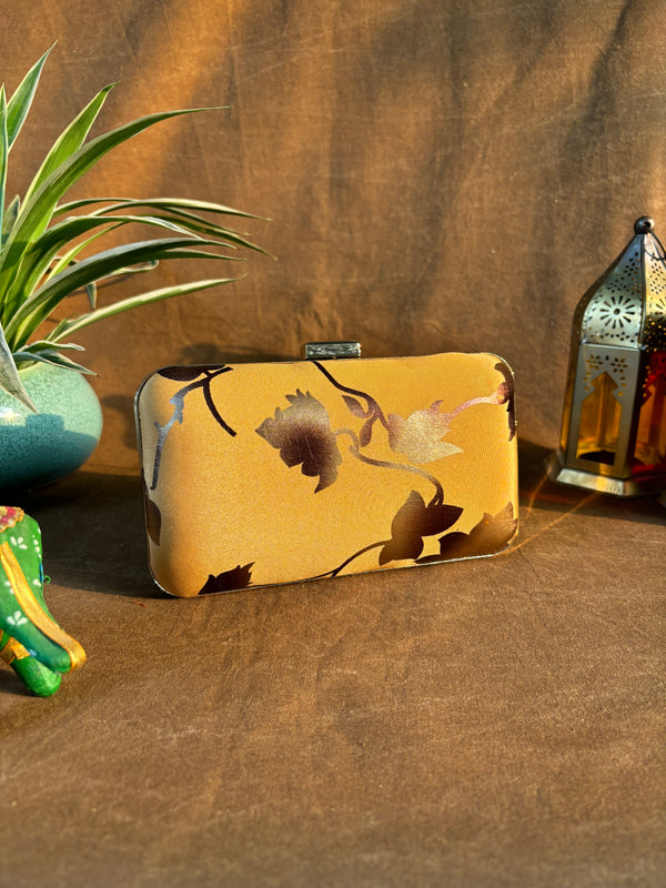 Golden Banarasi Party Purse with Sling