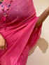 Pink Golden Zari Mul Cotton Saree