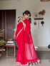 Red Jamdani Mul Cotton Saree