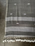 Smoky Grey Bhujodi Handloom Mull Cotton Saree