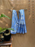 Flower Indigo Bagh Print Banarasi Saree