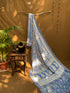 Flower Indigo Bagh Print Banarasi Saree