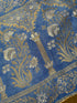 Flower Indigo Bagh Print Banarasi Saree