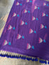 Phool Pari Purple Mul Cotton Saree
