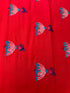 Phool Pari Red Mul Cotton Saree