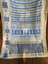 Indigo Bagh print Banarasi Silk Saree