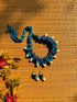 Blue Kantha Balls Necklace