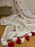 Moti Baagh White Mul Cotton Saree
