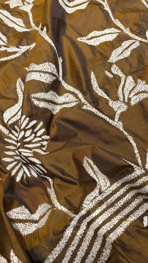 Vault-08-Semi Bangalore Silk Kantha Saree