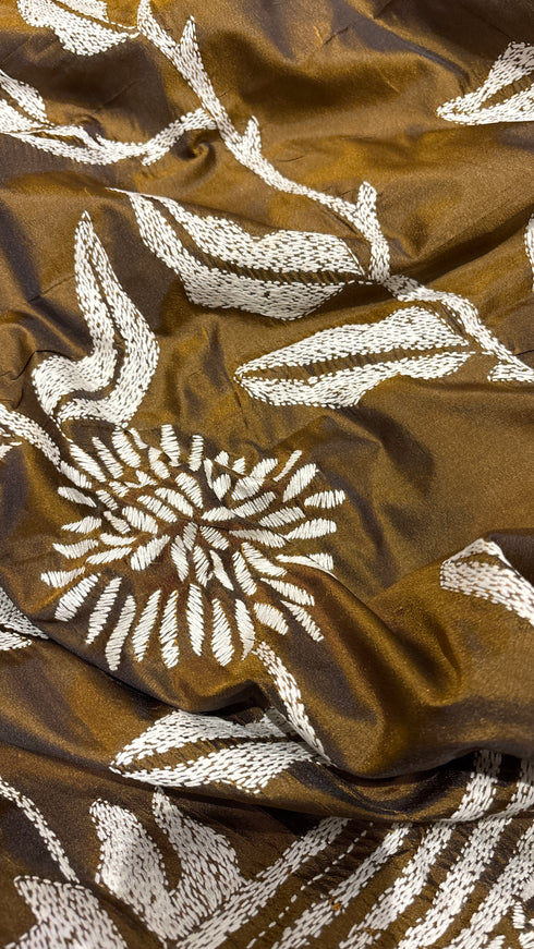 Vault-08-Semi Bangalore Silk Kantha Saree