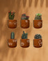 Sun-kissed Wilderness - Terracotta decorative wall planters set