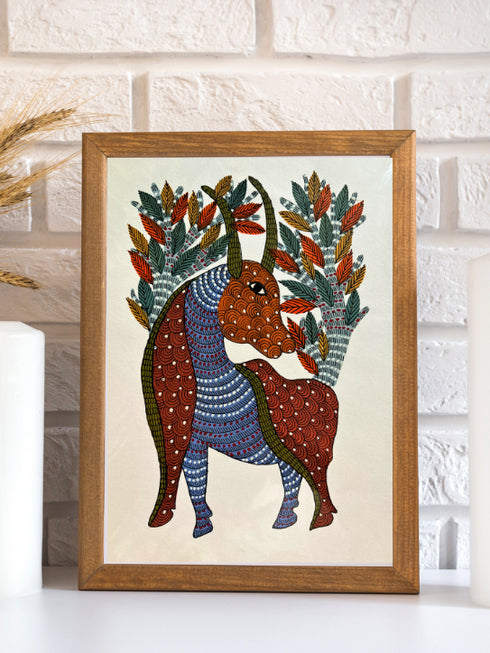 Vanrakshak Viraasat Gond Painting (A4 Size)