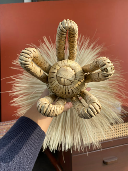 Bohemian Centre Table Show Piece of khajur Palm leaves