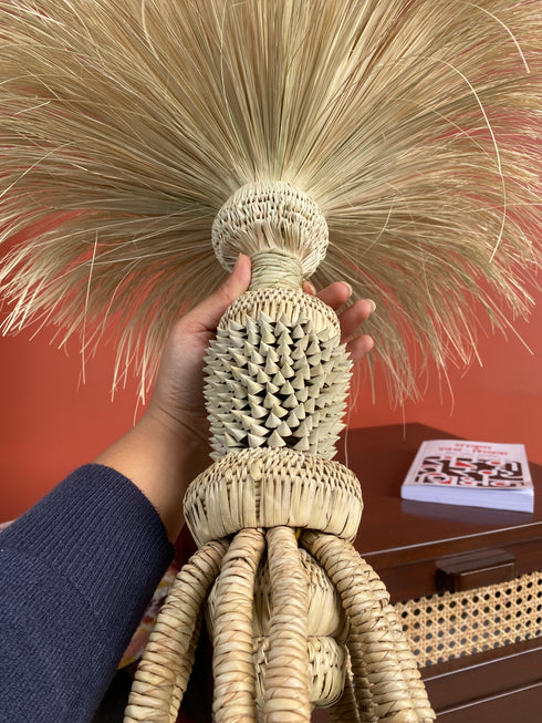 Bohemian Centre Table Show Piece of khajur Palm leaves