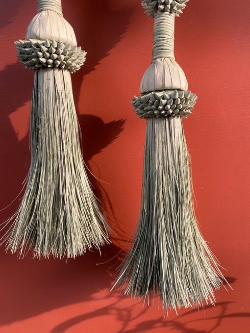 Bohemian khajur leaves fancy wall decor broom