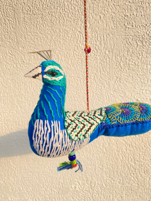 Mor - E - Noor - Stuffed bird decor hanging