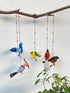 Wings of Tradition - Stuffed bird decor hanging set of 5