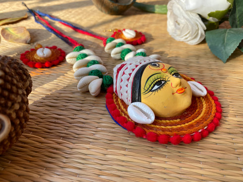 Goddess Durga Kaudi Thread Necklace