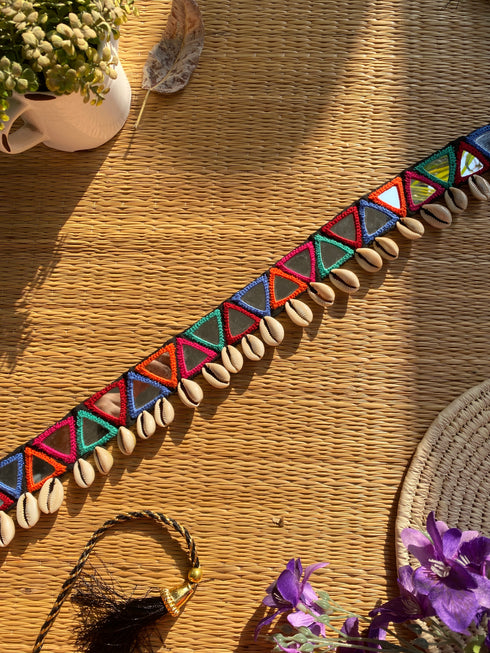 Black Triangle Multi Mirror Belt