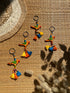 Orange Parrot Boho Tassel Keychain