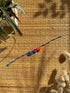 Blue Multi Tassels Patwa Anklet- 1pc