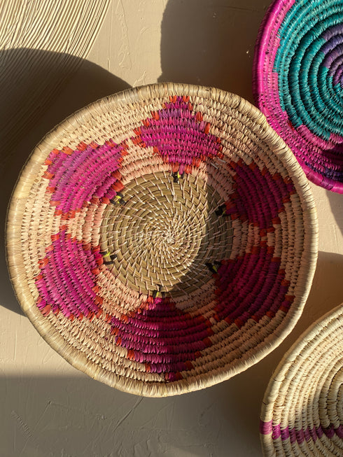 Traditional Unicorn - Handwoven Sabai Grass wall baskets set of 4