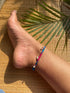 Pink Blue Ghungroo Patwa Anklet