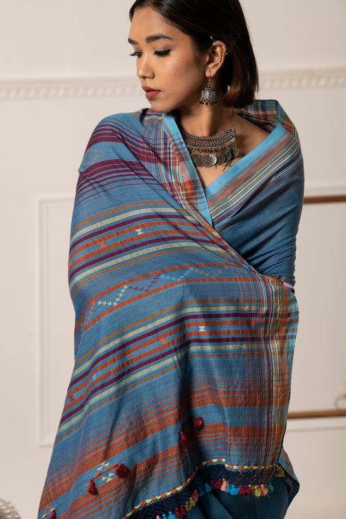 Saanjh Bhujodi Cotton Saree